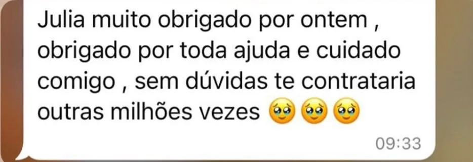 Depoimento de cliente